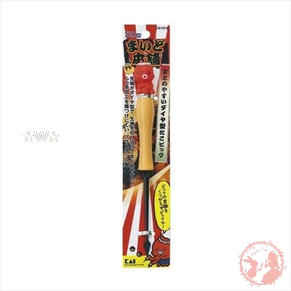 日本製 貝印-章魚造型多用途挑棒-章魚燒-熱壓吐司叉子-鬆餅起針(劍型) 親子料理-細節圖6