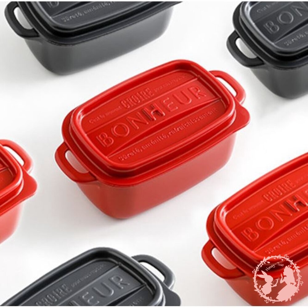 日本製山田  YAMADA  1596 bonheur   琺琅造型 收納盒 筷子 環保餐具 仿鑄鐵鍋造型 保鮮盒-細節圖3