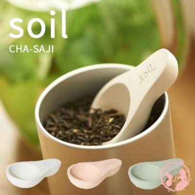 日本 SOIL 珪藻土防潮茶匙(短款) 100%日本直送 吸濕除臭可重複使用 天然乾燥劑 防潮湯匙/茶葉勺