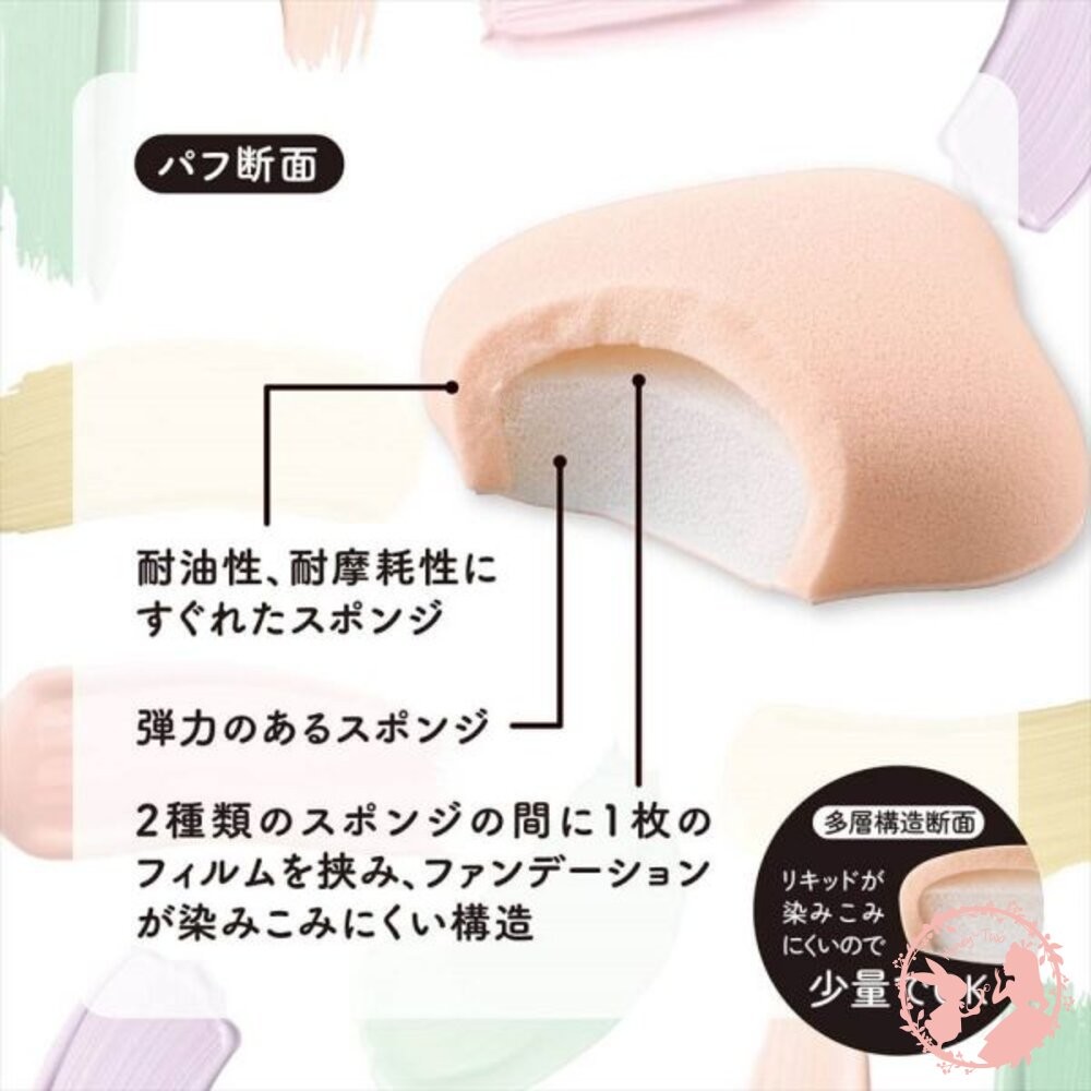 日本KAI貝印棉花糖不吃粉底液氣墊粉撲-細節圖3