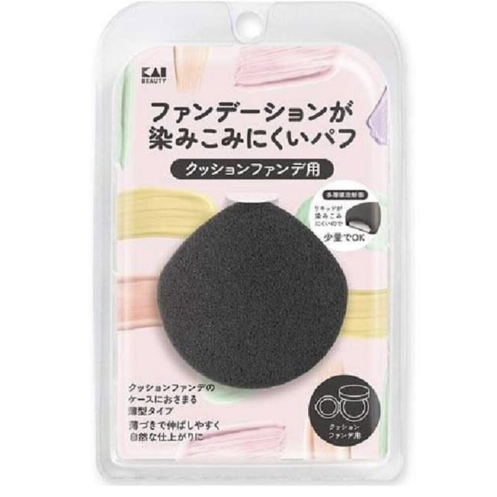 日本KAI貝印棉花糖不吃粉底液氣墊粉撲-規格圖10