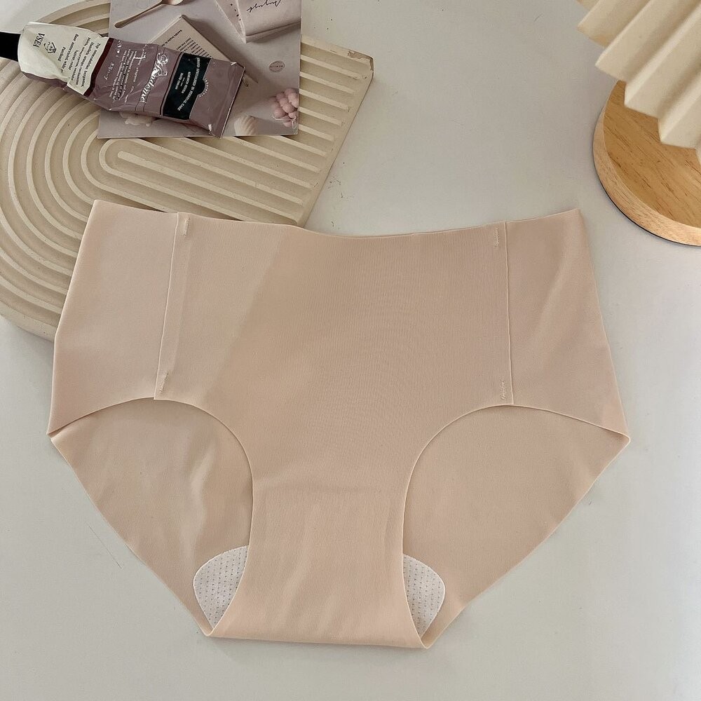夏季隱形無痕冰絲裸感純色內褲  素色內褲 無痕內褲 女生內褲-規格圖10