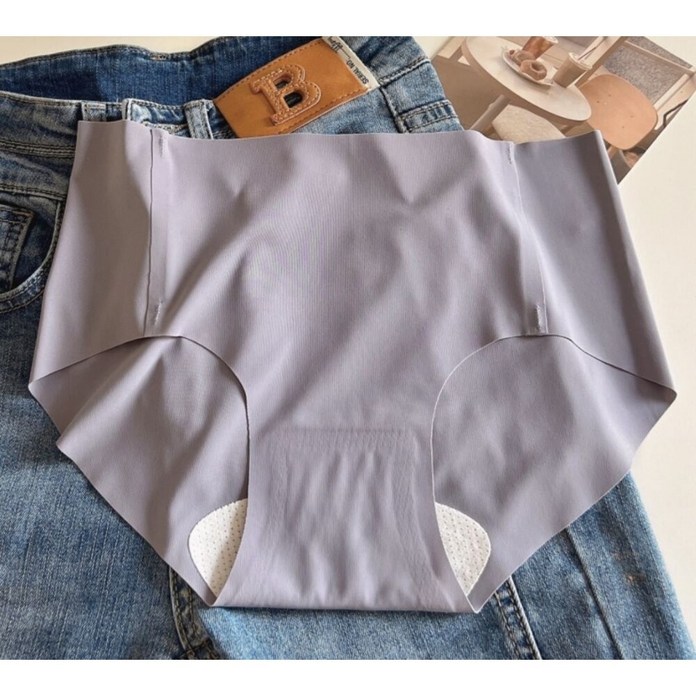 夏季隱形無痕冰絲裸感純色內褲  素色內褲 無痕內褲 女生內褲-規格圖10