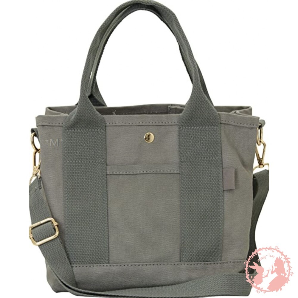 日本新款ALTROSE 2WAY 3格帆布手提包-細節圖6