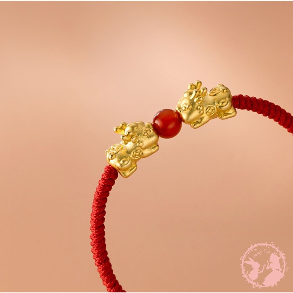 🔥紫南過香爐 招財神器3D貔貅紅繩手鍊 咬錢貔貅、招財手鍊、男女都可帶 招財貔貅 開運手鍊 保平安-細節圖4