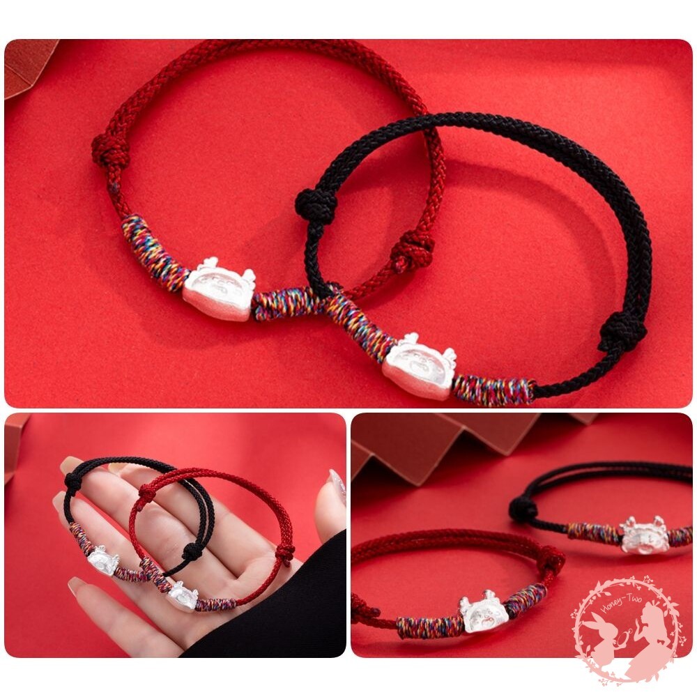 🔥紫南宮過香爐招財神器無限∞有錢編織 龍年福袋平安紅繩手鍊 招財手鍊 招財 開運手鍊 保平安-細節圖6