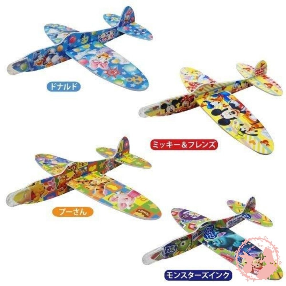 日本 迪士尼組合式保麗龍小飛機 DIY 飛機模型 迴旋飛機 組合飛機(12入)-細節圖5