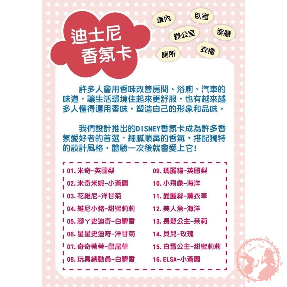 台灣製迪士尼香水瓶造型香氛片-細節圖3