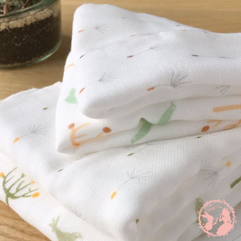 日本原田織物 八重紗純棉萬用擦拭 手帕 家事布紗布巾2入 家事萬用布 抹布 廚房抹布 餐具擦拭布-細節圖3