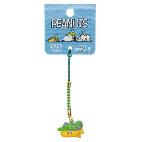 現貨秒出-日本原裝 PEANUTS  生肖紀念吊飾  史努比鈴鐺掛飾 干支根付 免年 龍年吊飾-規格圖10