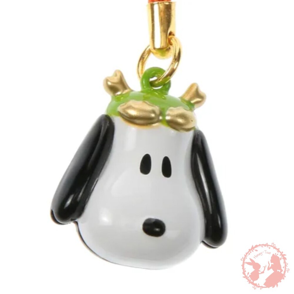 現貨秒出-日本原裝 PEANUTS  生肖紀念吊飾  史努比鈴鐺掛飾 干支根付 免年 龍年 蛇年吊飾-細節圖7