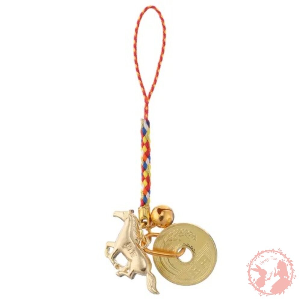 日本新年結緣品 有緣 福龍鈴鐺小吊飾 吊飾 御守 開運 招財 招福 鑰匙圈 緣起物 招財金龍神龍-細節圖2