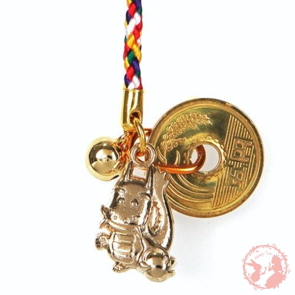 日本新年結緣品 有緣 福龍鈴鐺小吊飾 吊飾 御守 開運 招財 招福 鑰匙圈 緣起物 招財金龍神龍-細節圖7
