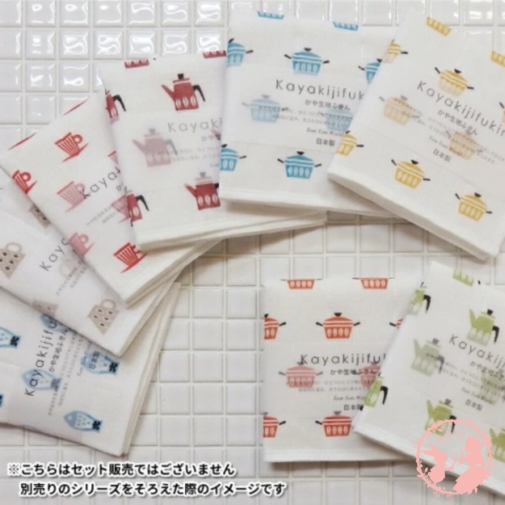 日本製 原田織物 KAYA KIJI FUKIN 七層棉紗家事布 30×30 廚房吸水抹布 快乾 擦拭布 萬用布-細節圖3