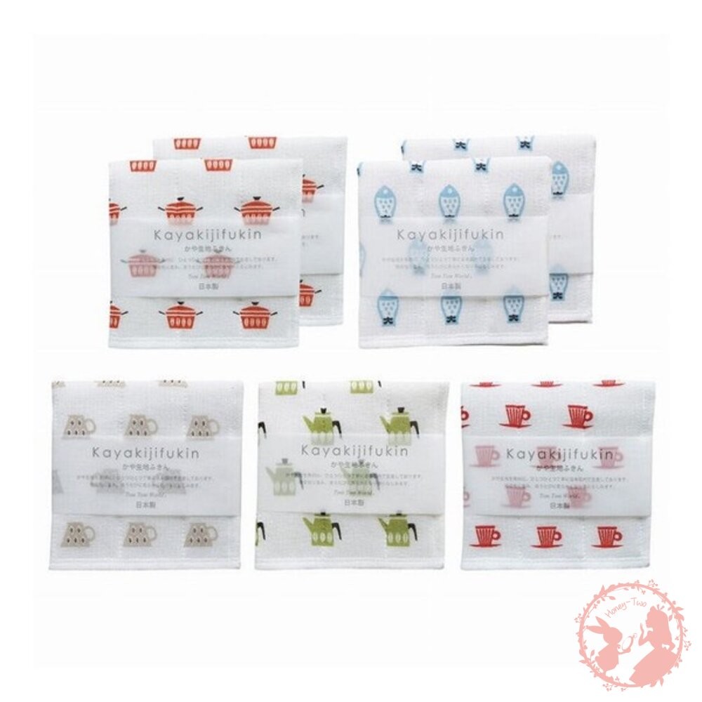 日本製 原田織物 KAYA KIJI FUKIN 七層棉紗家事布 30×30 廚房吸水抹布 快乾 擦拭布 萬用布-細節圖7