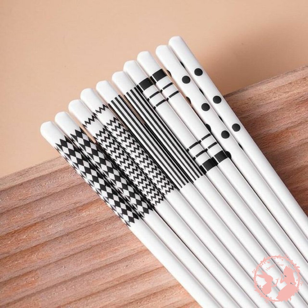 赫本風陶瓷白瓷筷 5雙 筷子 餐具-細節圖6