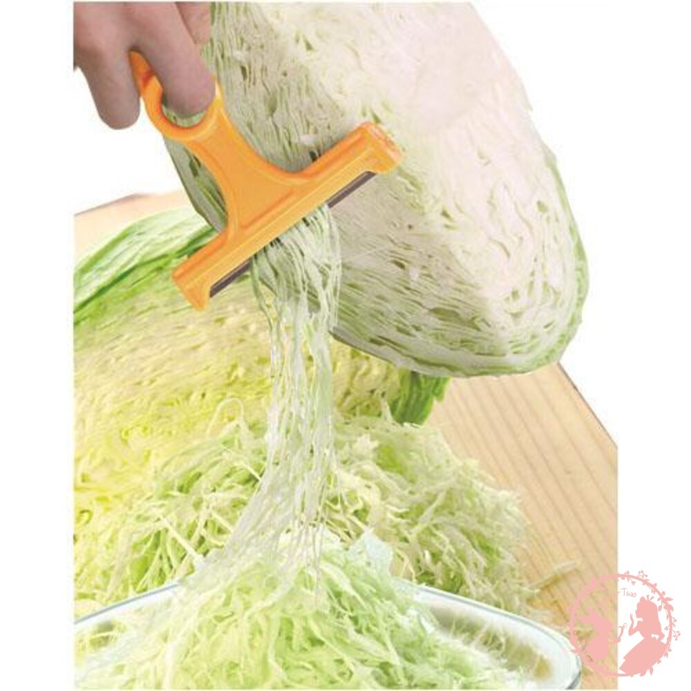 日本 高麗菜刨絲器 高麗菜絲削皮刀 削皮器 蔬菜沙拉刨刀 蔬菜薄片-細節圖3