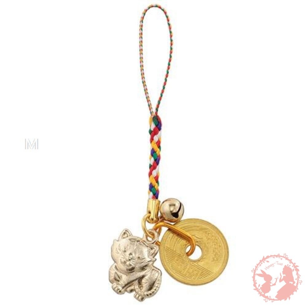 日本2022虎年結緣品 有緣 福虎鈴鐺小吊飾 吊飾 御守 開運 招財 招福 鑰匙圈 緣起物 招財虎 金虎 虎爺-細節圖2