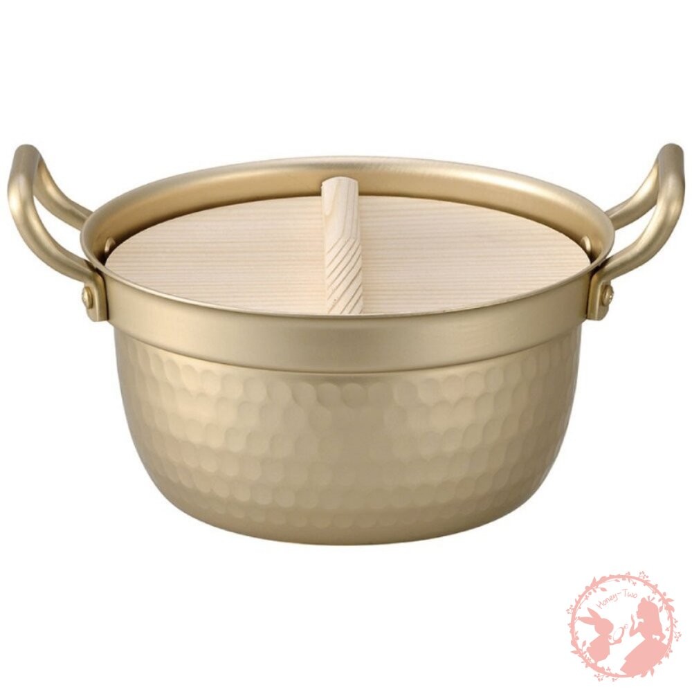 日本北陸 復古風 金屬小傳具雙耳湯鍋15.5CM 懷舊風 燉菜 關東煮-細節圖3