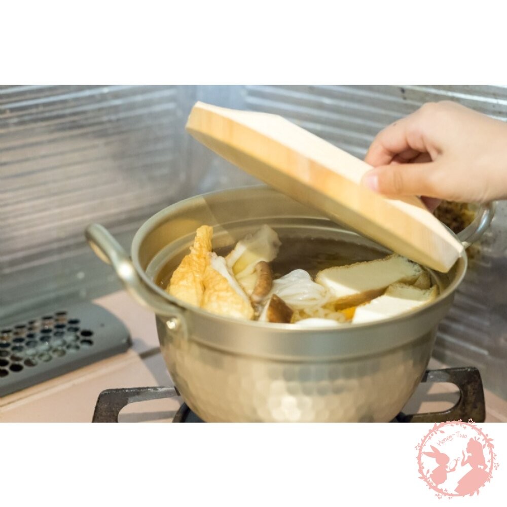 日本北陸 復古風 金屬小傳具雙耳湯鍋15.5CM 懷舊風 燉菜 關東煮-細節圖4