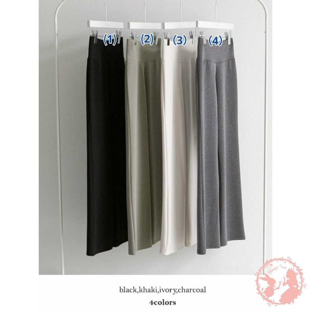 韓國初秋版 超彈收腹顯瘦闊褲-細節圖2