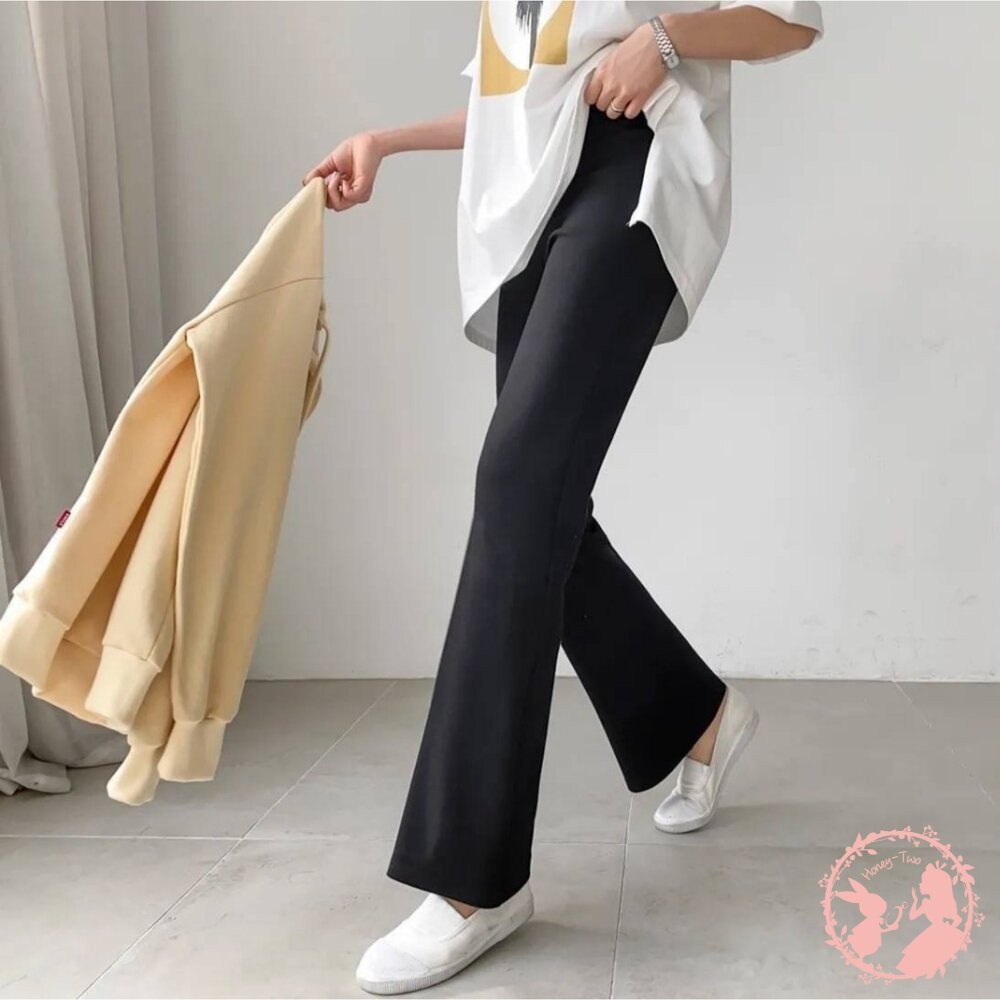 韓國初秋版 超彈收腹顯瘦闊褲-細節圖7