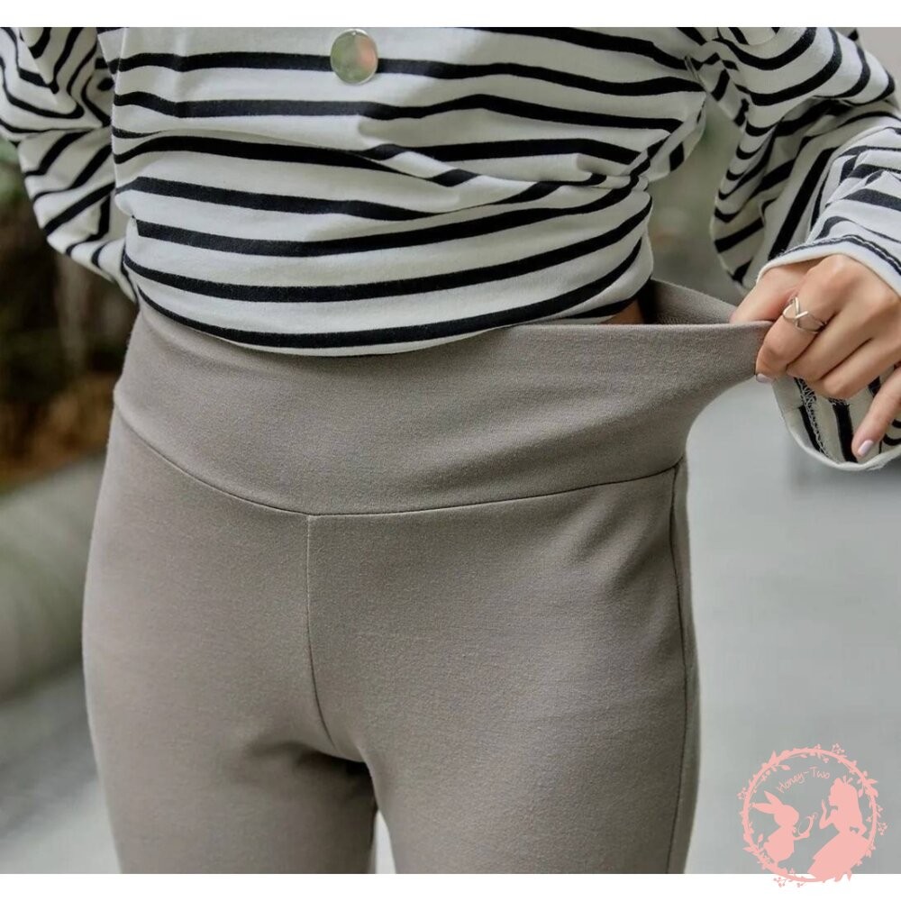 韓國初秋版 超彈收腹顯瘦闊褲-細節圖8