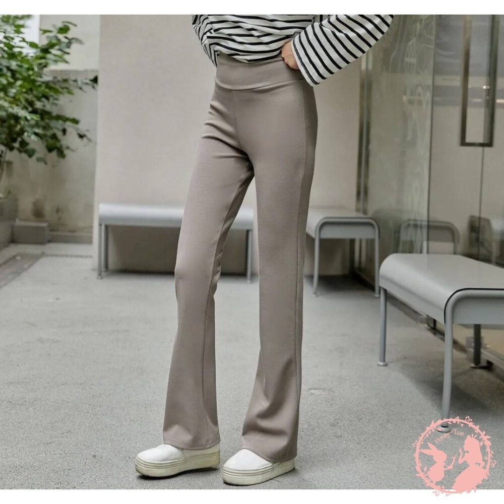 韓國初秋版 超彈收腹顯瘦闊褲-細節圖9