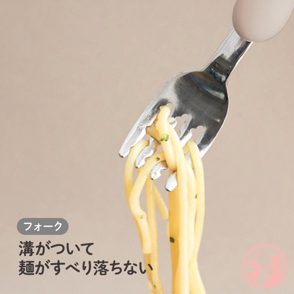 日本製 EDISON 幼童學習叉子湯匙組 阿卡將 餐具組 附收納盒-細節圖8