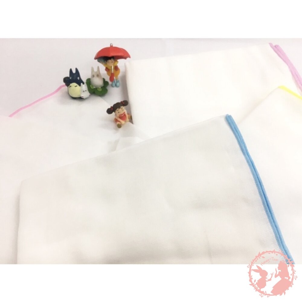 日本製純棉紗布巾/純棉手帕/ 純棉紗布巾 高密度雙層口水巾 口水巾 洗臉巾 洗澡巾 餵奶巾 手帕巾-細節圖4