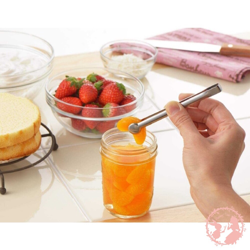 日本YOSHIKAWA吉川 日本製 小罐子專用不鏽鋼迷你夾 醬料瓶 小菜夾 罐頭夾-細節圖3