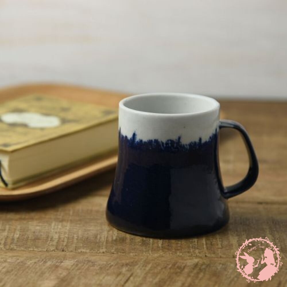 日本製 美濃燒 青富士山馬克杯-細節圖3