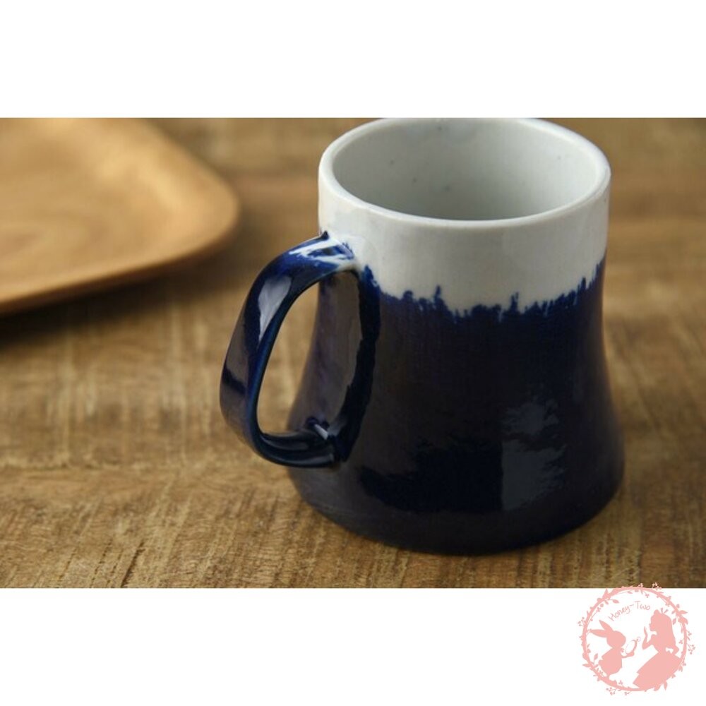 日本製 美濃燒 青富士山馬克杯-細節圖4
