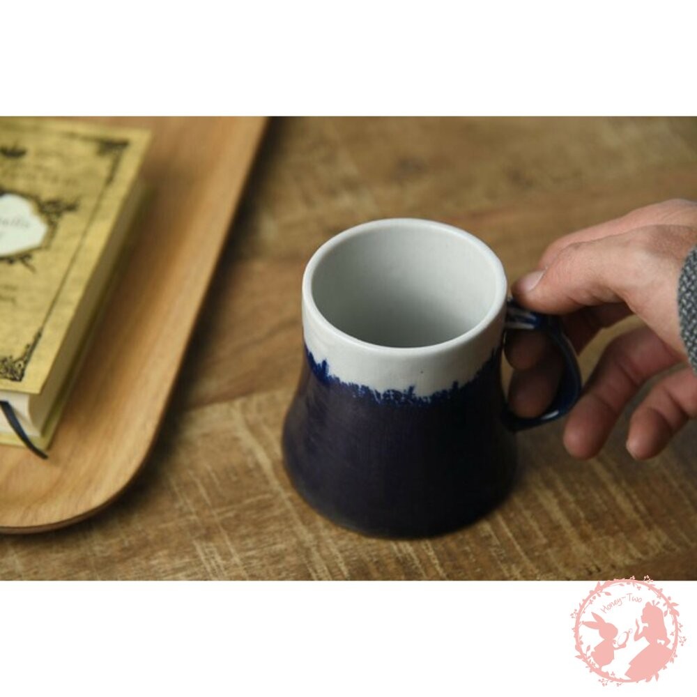 日本製 美濃燒 青富士山馬克杯-細節圖5