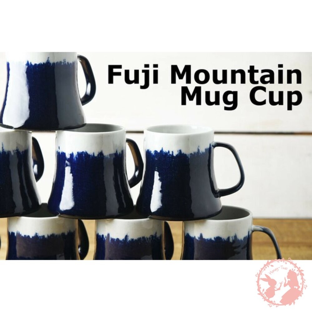 日本製 美濃燒 青富士山馬克杯-細節圖6