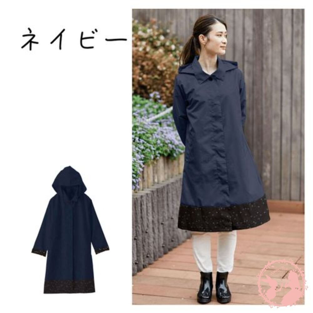 日本Actual PRODUCTS 斯登領大衣型雨衣 自行車雨衣 雨衣 附收納袋-細節圖2