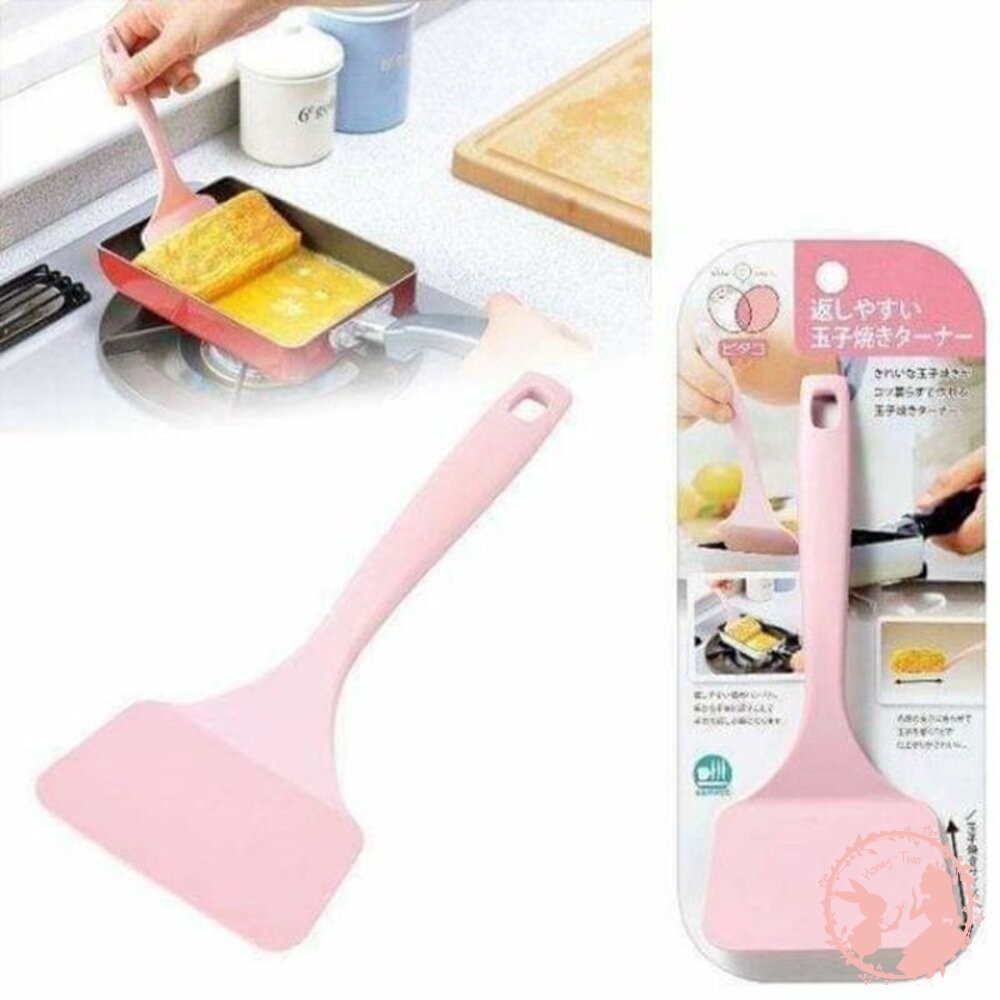 日本下村工業 玉子燒煎蛋鏟 粉紅色中型鍋鏟-玉子燒.煎餅.蛋捲.鍋貼都可用-細節圖2