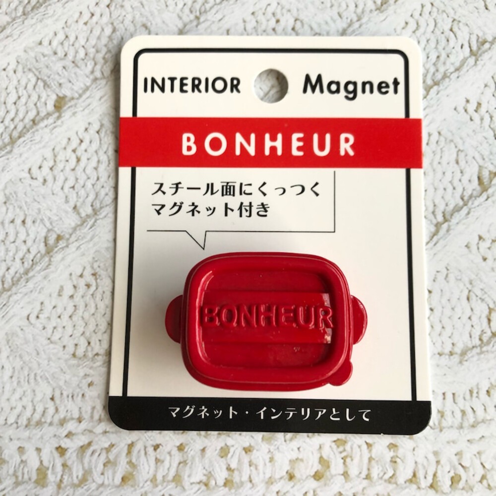 日本 山田 YAMADA 1485 bonheur 造型吸鐵 Bonheur鑄鐵鍋造型-規格圖2
