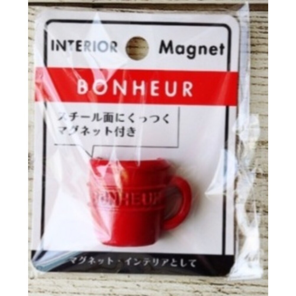 日本 山田 YAMADA 1485 bonheur 造型吸鐵 Bonheur鑄鐵鍋造型-杯子