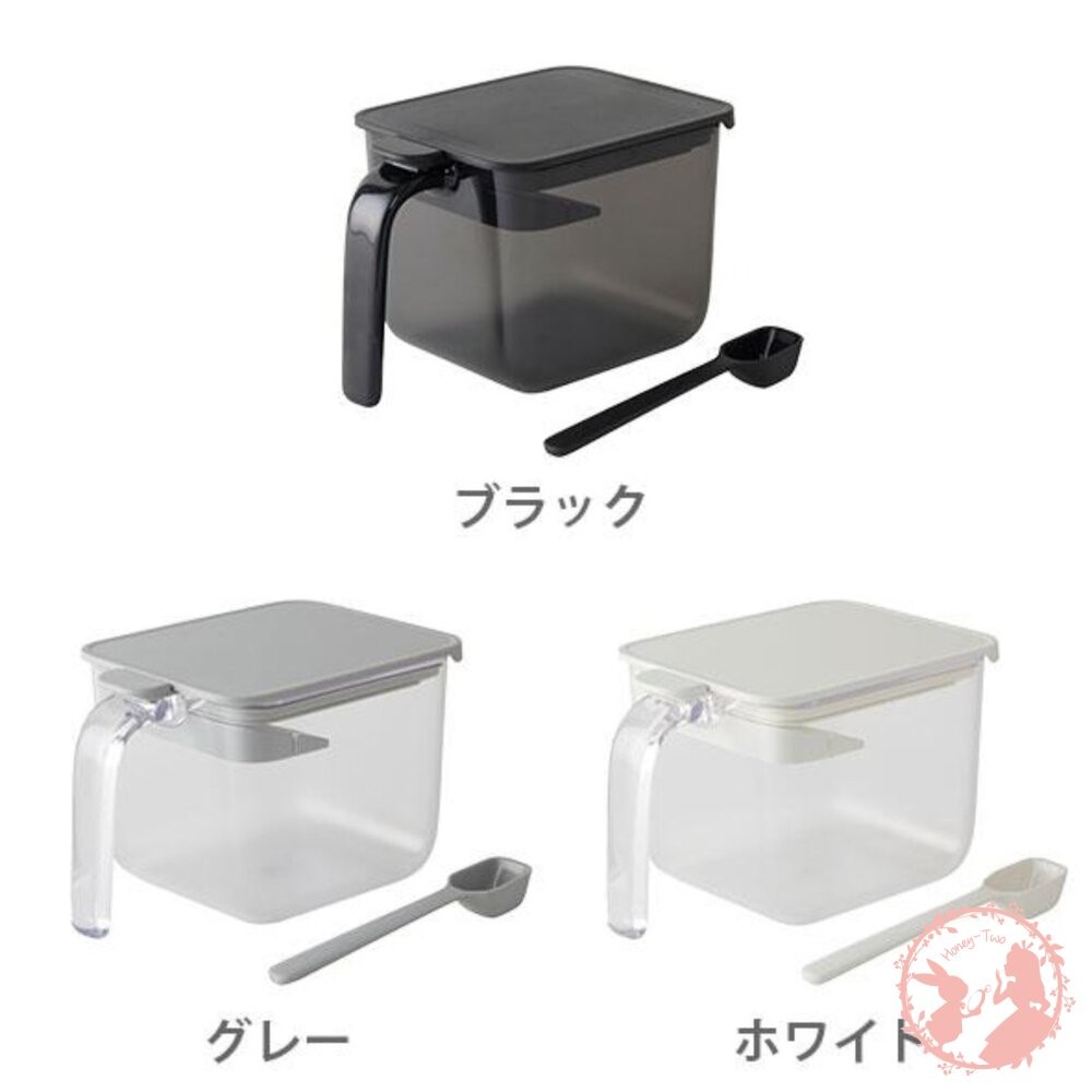 日本 調味料盒MARNA調味料保存盒 彈蓋式 調味盒 密封 防潮 附茶匙 廚房 彈蓋調味料盒-細節圖3