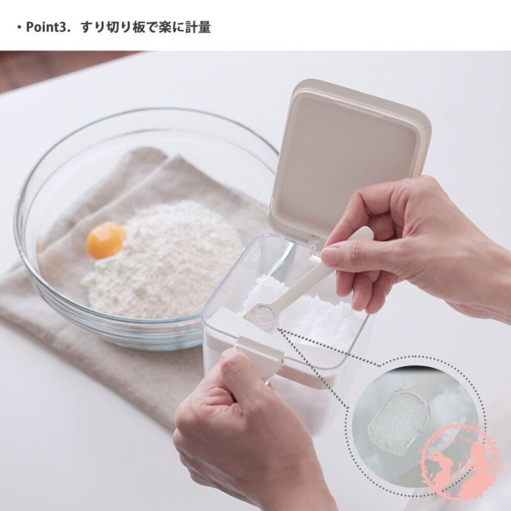 日本 調味料盒MARNA調味料保存盒 彈蓋式 調味盒 密封 防潮 附茶匙 廚房 彈蓋調味料盒-細節圖8