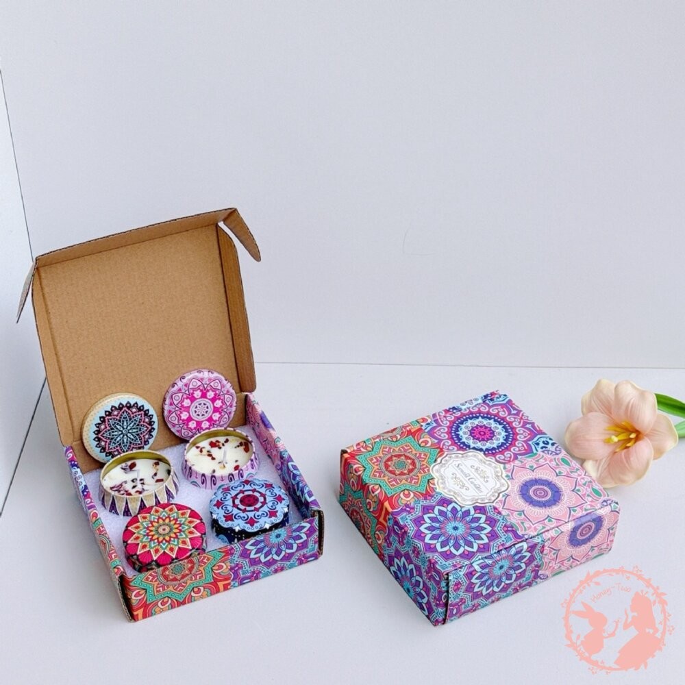 🔥現貨 小鐵盒香氛蠟燭 香氛蠟燭 乾燥花蠟燭 大豆蠟燭 香薰 芳香 靜心 冥想  調頻 情人 聖誕 禮物 天使-細節圖5