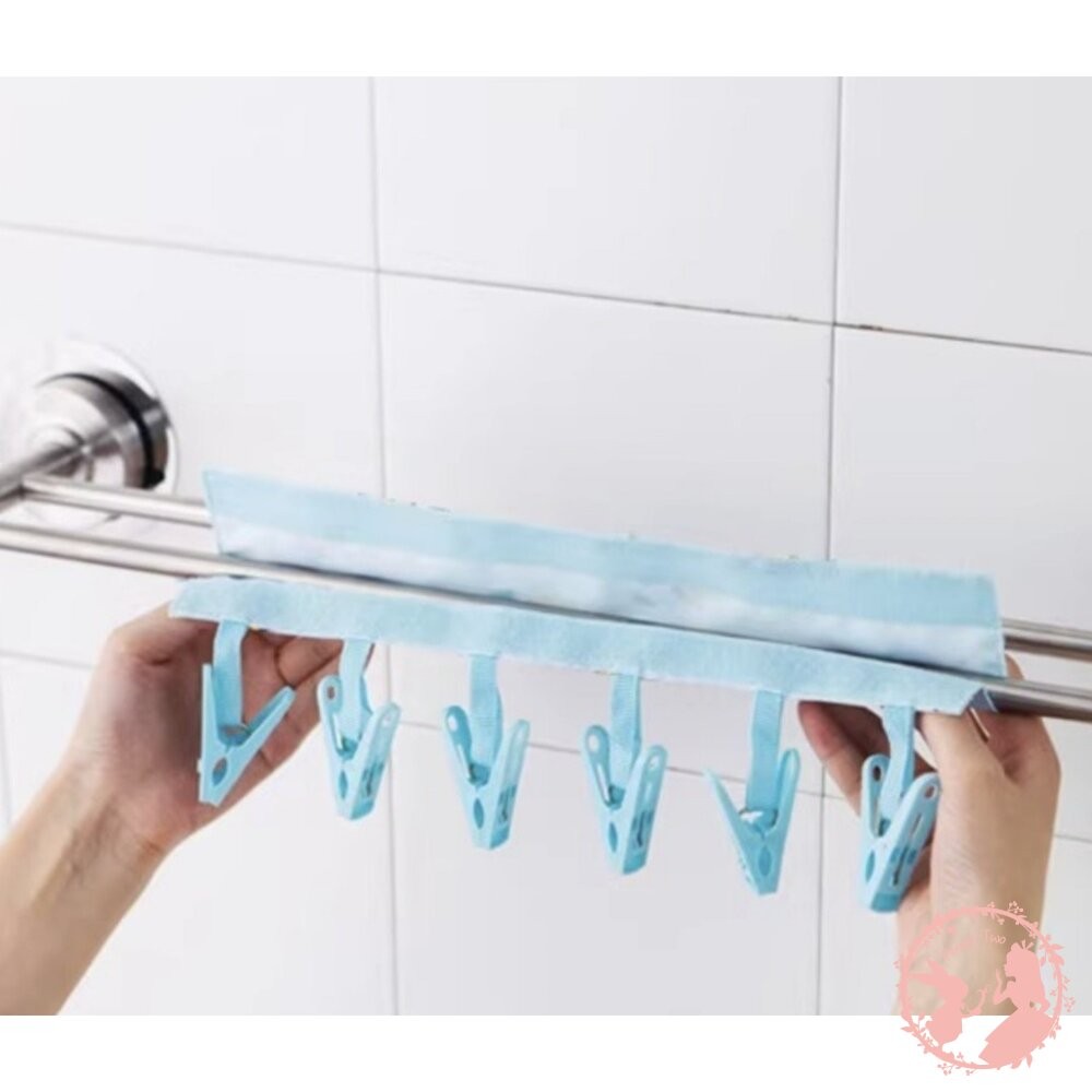 高品質 旅行用６夾晾曬布衣架-細節圖5