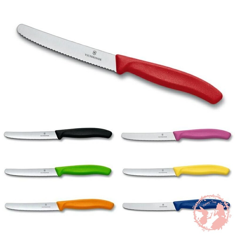 VICTORINOX 瑞士製 維氏 多功能不鏽鋼番茄刀(單支不選色)/蕃茄刀牛排刀.麵包刀-細節圖3