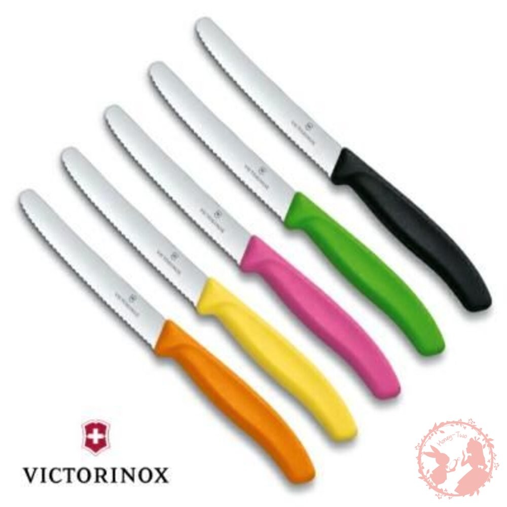 VICTORINOX 瑞士製 維氏 多功能不鏽鋼番茄刀(單支不選色)/蕃茄刀牛排刀.麵包刀-細節圖4