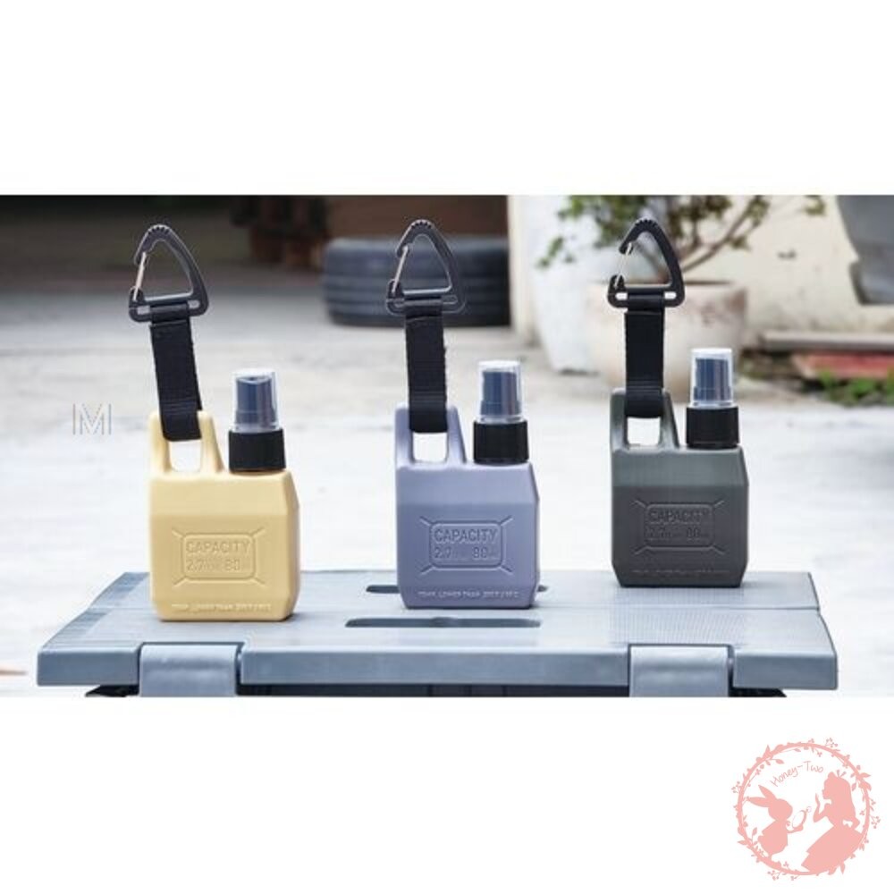 現貨 日本SLOWER 登山扣式噴霧瓶（桶型/80ml）酒精容器/噴霧瓶 遮光噴霧瓶 旅行戶外便攜式噴瓶 噴霧瓶-細節圖5