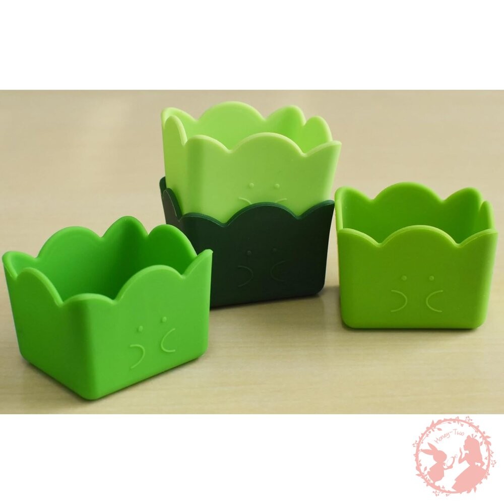 日本Gyutto 矽膠分隔杯 方形4入組 便當小物 早餐 小學生-細節圖7