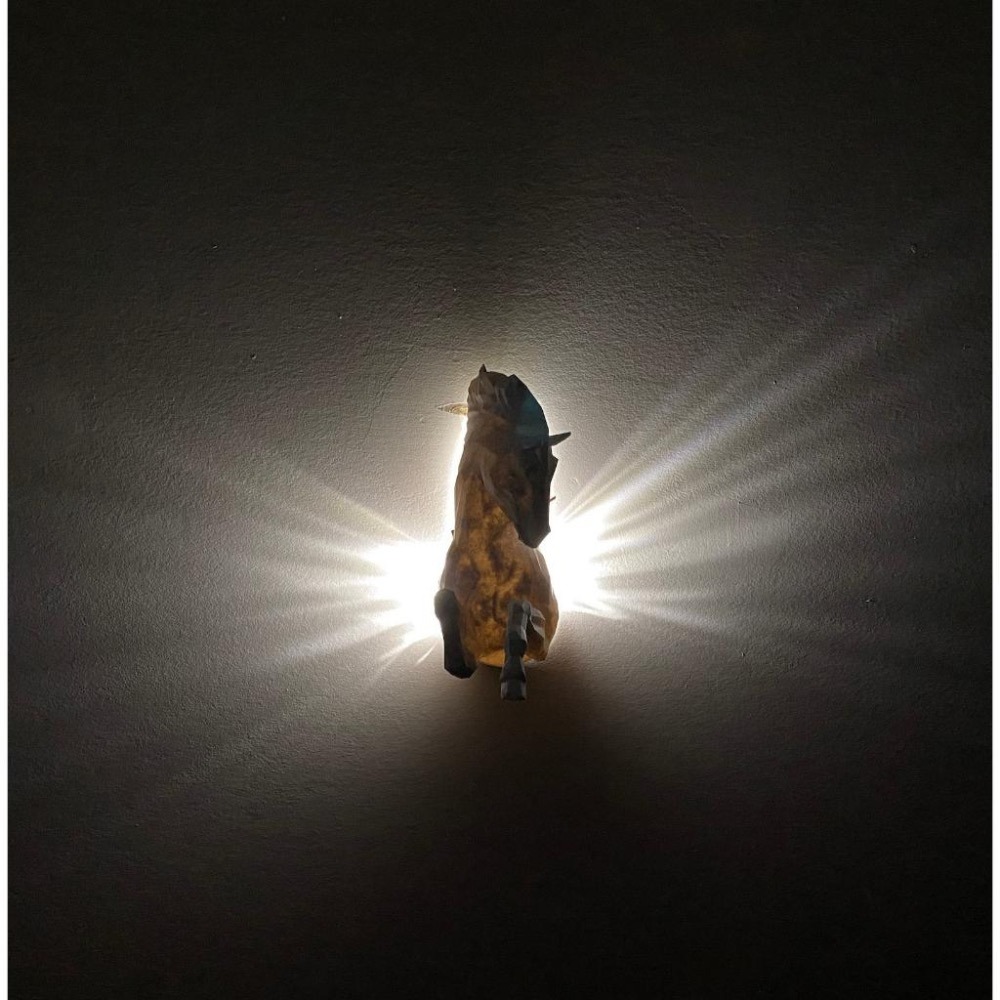 天馬燈 壁燈 動物燈 光影效果 氛圍燈 Pegasus Wall Light 夜燈 電池外接供電 3D列印-細節圖8