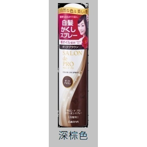 (全新現貨 💕上架優惠)日本來台 達莉亞 塔莉雅 沙龍級快速染髮 DARIYA SALON de PRO 白髮遮蓋噴霧-規格圖4