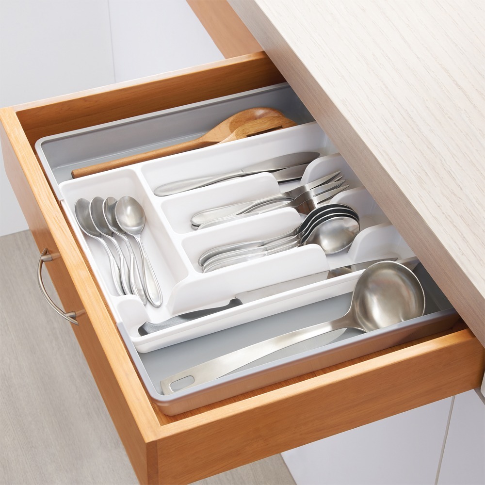 【 好室立家-MeinHaus⁺】全新進貨 /  台灣出貨 廚房 伸縮 抽屜 刀叉 收納 盒-細節圖3